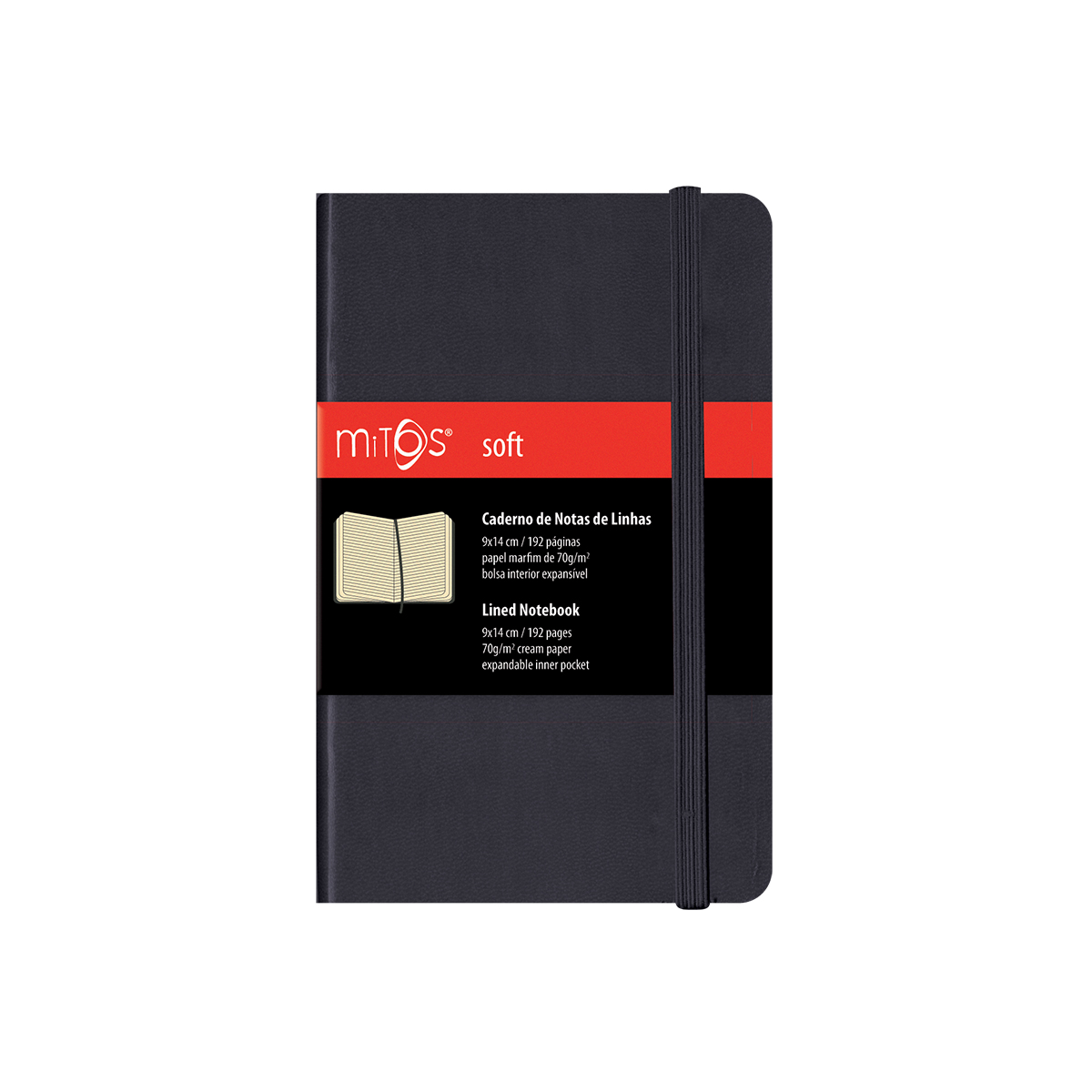 MITOS® SOFT-Caderno Notas Linhas(9x14cm)192pg